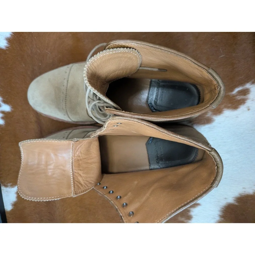 Aquatalia Carter Men's Weatherproof Suede Boots Sz 9M Brown, Italy $595!